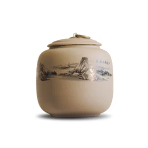 کنیسر چای سرامیکی دست ساز ژاپنی | ضد رطوبت - طرح کوه