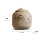 کنیسر چای سرامیکی دست ساز ژاپنی | ضد رطوبت - طرح نیلوفر - تصویر 2