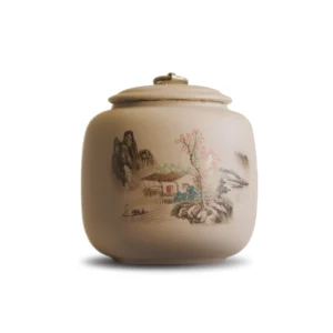 کنیسر چای سرامیکی دست ساز ژاپنی | ضد رطوبت - طرح مزرعه