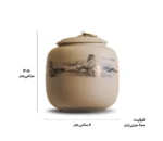 کنیسر چای سرامیکی دست ساز ژاپنی | ضد رطوبت - طرح کوه - تصویر 3